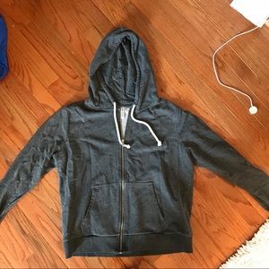 Dark grey zippered jacket